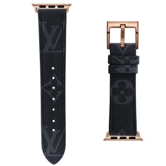 DESIGNER APPLE WATCH 38MM 40MM 41MM 42MM 44MM 45MM 46MM 49MM L V DENIM - Picture 5 of 8